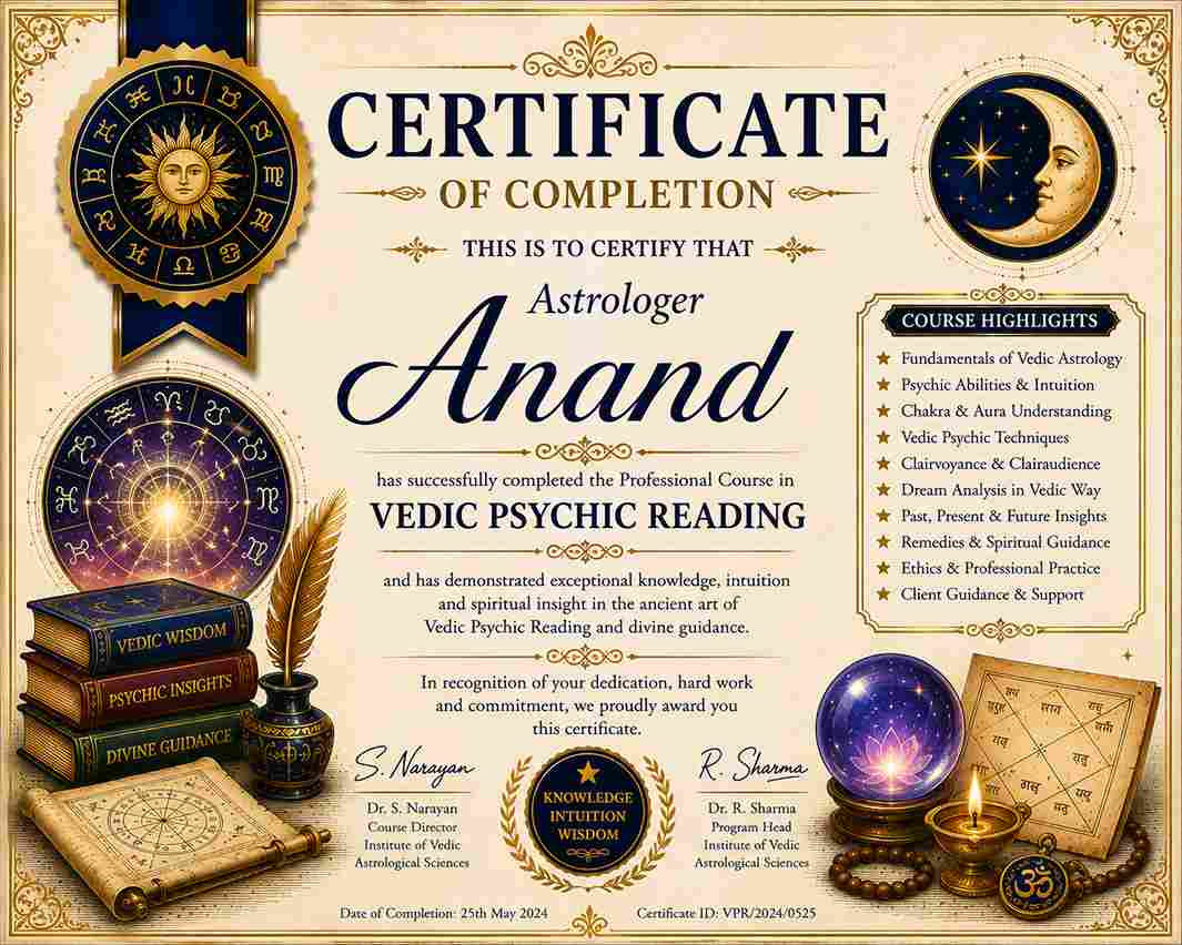Vedic Certificate 1